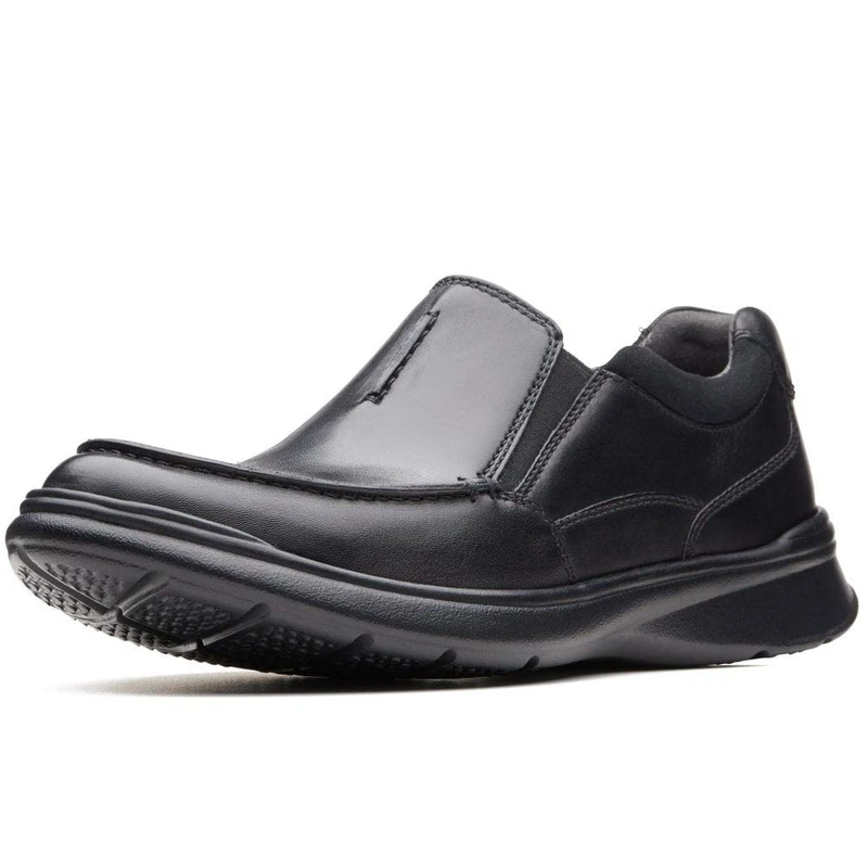Clarks Men's Cotrell Free Loafers, Black Blk Smooth Leather, 12 UK