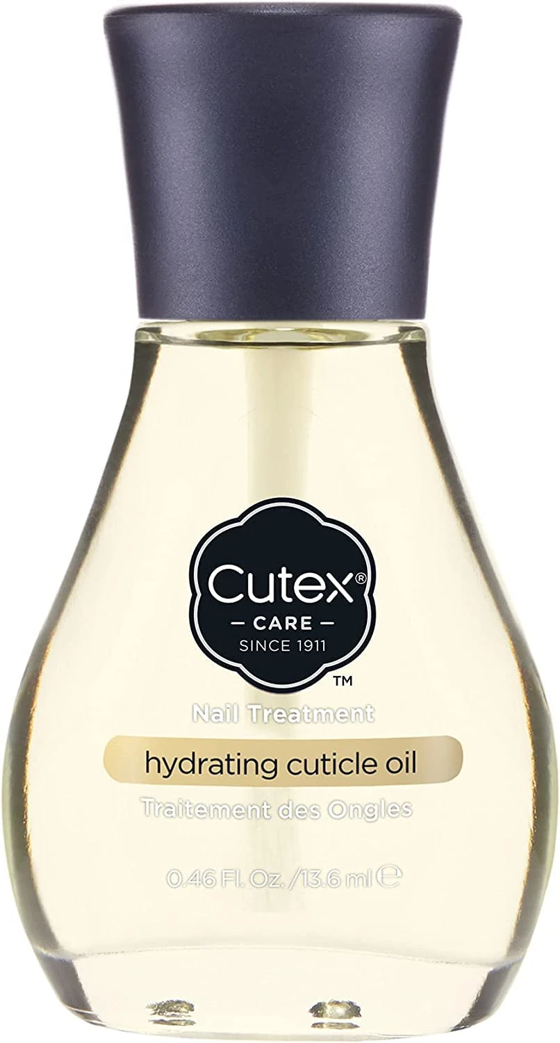 Cutex Hydrating Cuticle Oil, Formulated with Vitamin E & Sweet Almond Oil, (13.6ml) for Dry, Brittle & Rough Nails, Almond Scent, Dermatologist Tested
