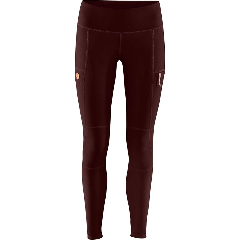 Fjallraven Women's Abisko Trail Tights W Sport Trousers - Dark Garnet, XS
