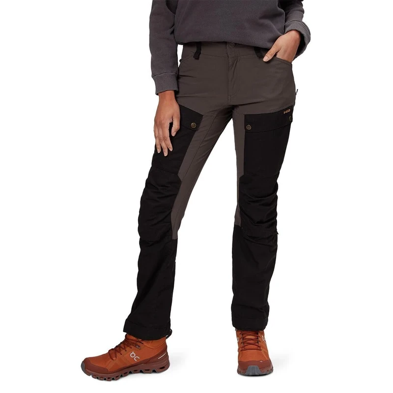 FJALLRAVEN F89852-550-018 Keb Trousers Curved W Reg Black-Stone Grey 44