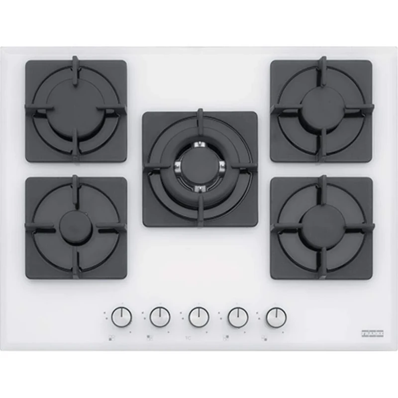 Franke fhns 705 4 G TC WH C White Built-in Gas Hob – Plate (Built-in, Gas Hob, Glass, White, 1000 W, 1750 W)