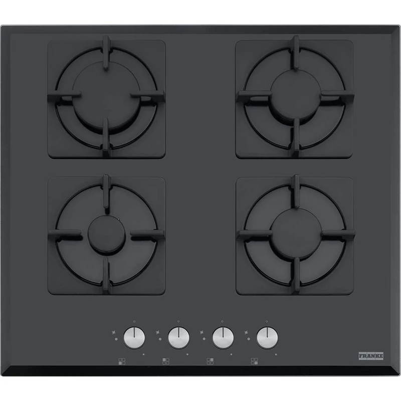 Franke FHNS 604 4G BK C built-in Gas hob Black – Plate (Built-in, Gas Hob, Glass, Black, 1000 W, 1750 W) - Image 1