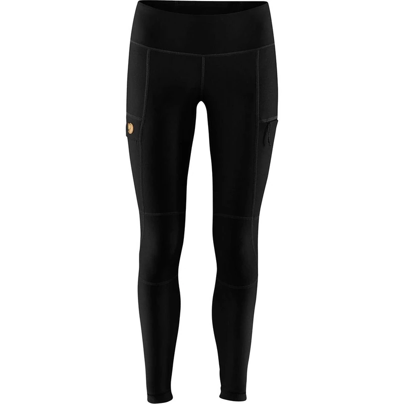Fjallraven Women's Abisko Trail Tights W Sport Trousers, Black, XXS