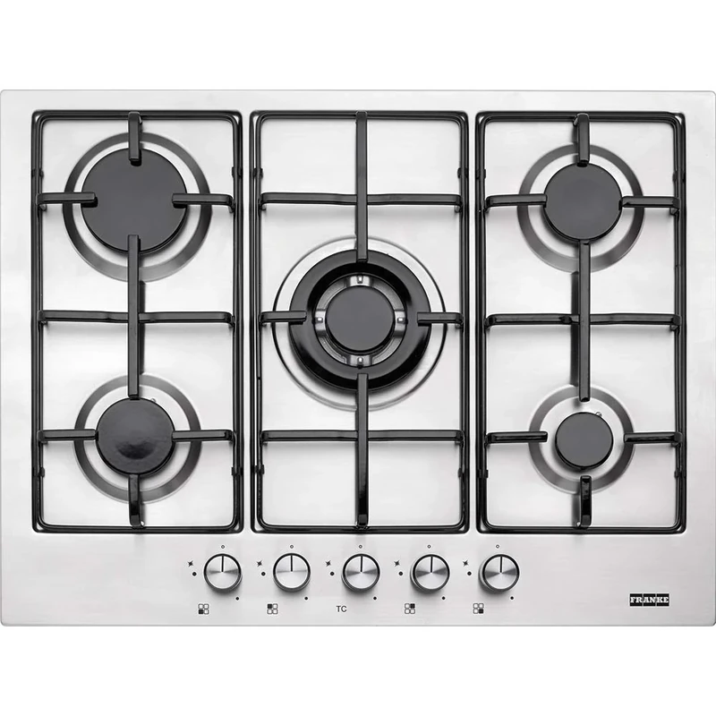 Franke FHNL 705 4G TC XS E built-in Gas Stainless Steel hob – Plate (Built-in, Gas Hob, Stainless Steel, Stainless Steel, Medium, Rotator)