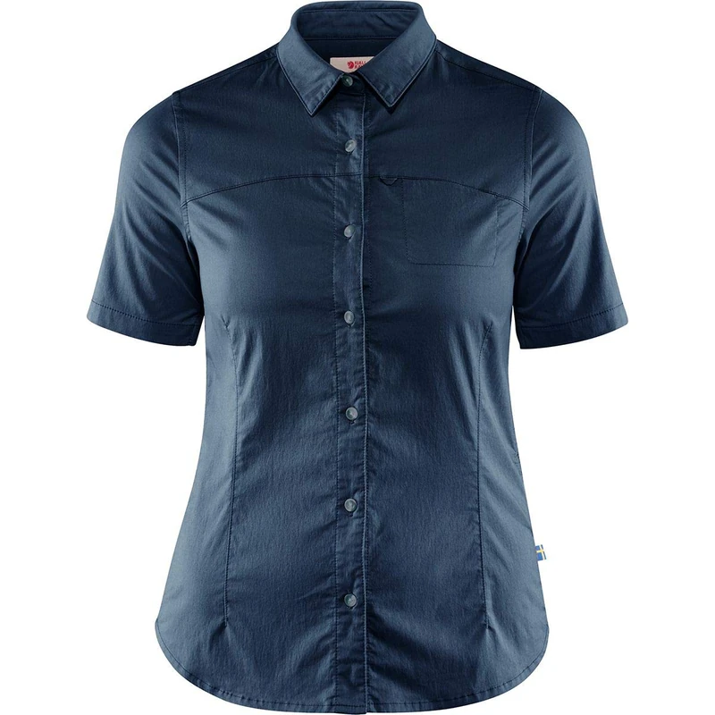 FJALLRAVEN F89846-560 High Coast Stretch Shirt SS W Navy XS