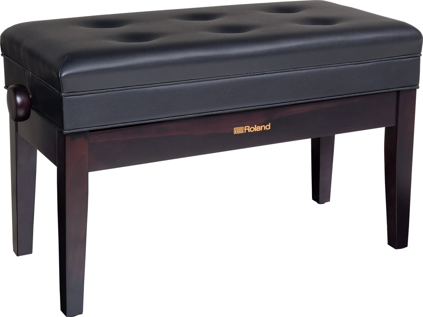 ROLAND,1 Duet Size Piano Bench In Rosewood with Vinyl Seat - Rpb-D400Rw