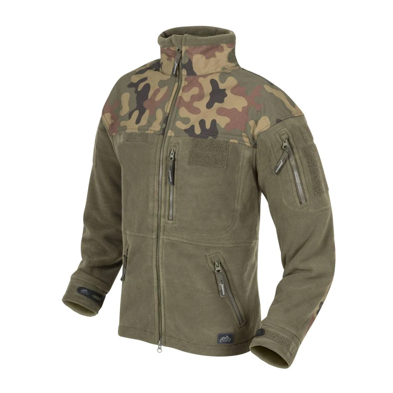 Helikon-Tex Classic Army Fleece Jacket Navy, Olive Green/PL Woodland, XXXL/Regular