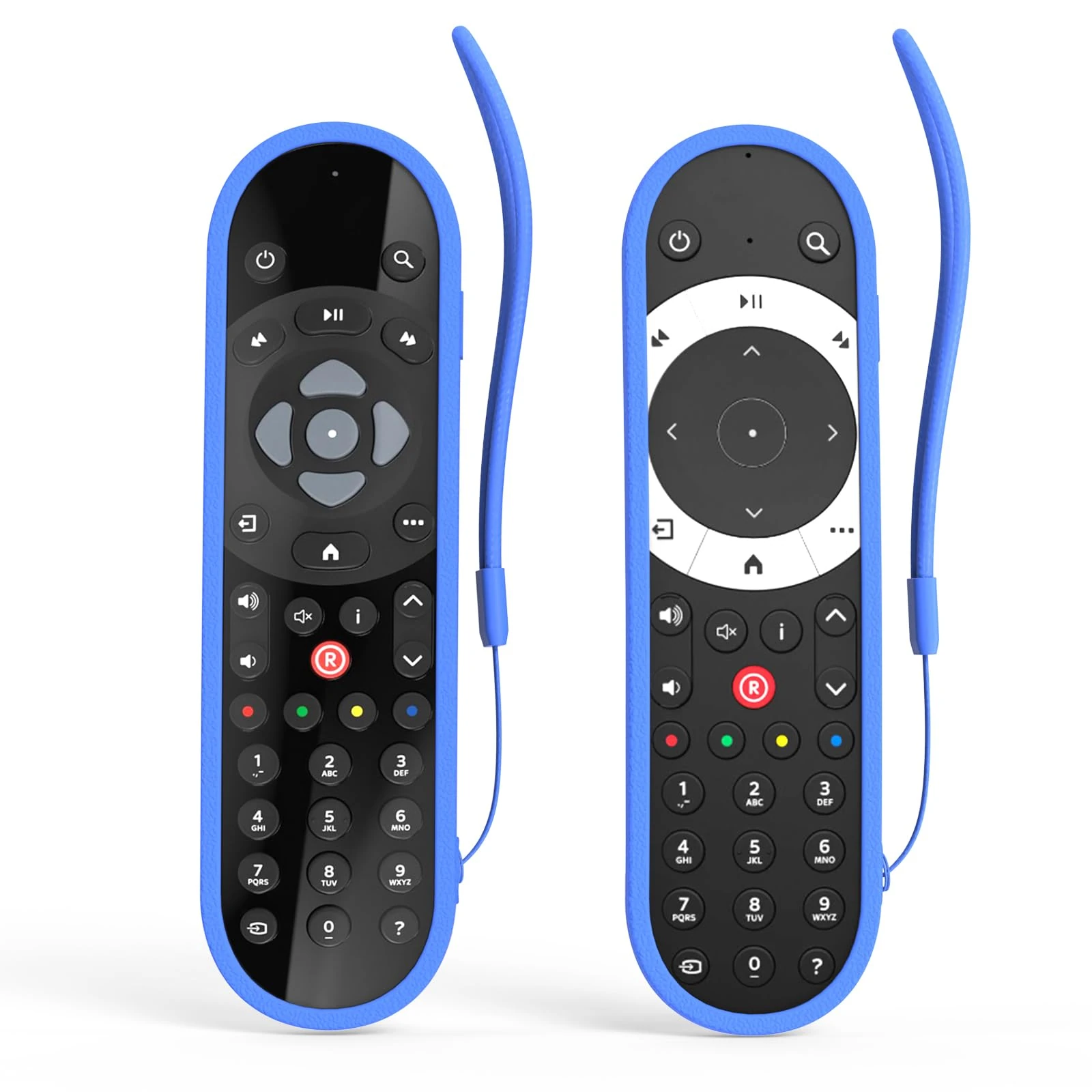 Silicone Remote Control Cover Compatible with Sky Q Box Touch, Sky Glass Remote and Non-Touch Remote Control Skin-Friendly Anti-Lost With Shockproof Protective Case(Blue)