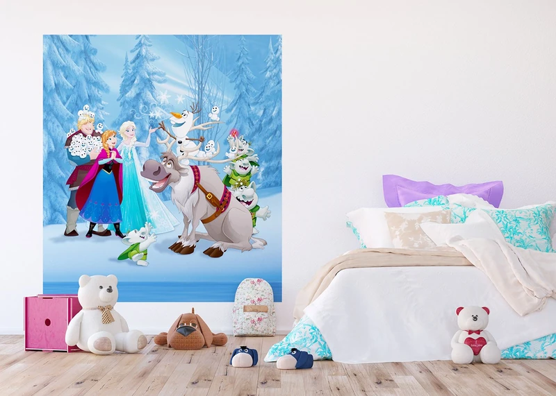 Disney Kids Frozen Giant Wall Poster, Non Woven, Multi-Colour, 180 x 202 cm