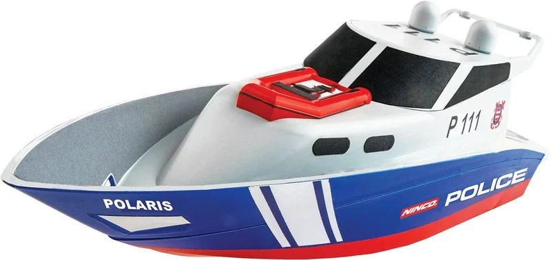 Ninco (NH99032 NincOcean Remote Control Police Boat, Ages 6+, Blue and White