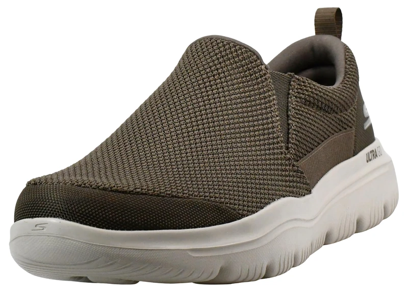 Skechers Men's Go Walk Evolution Ultra-Impeccable Sneaker, Khaki, 11 UK