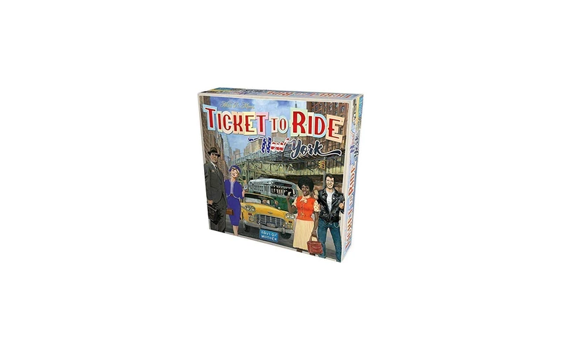 Asmodee - Ticket to Ride New York - Board Game - Travel through the Attractions of New York - for Families and Enthusiasts - 2-4 Players, 8+ Years, 10-15 Minutes, Italian Edition