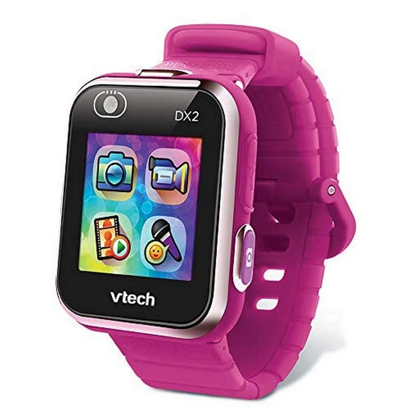 VTech - Kidizoom Smartwatch Connect DX2 Raspberry, Smartwatch for kids, Smart Watch for kids - 5/13 years old - FR version