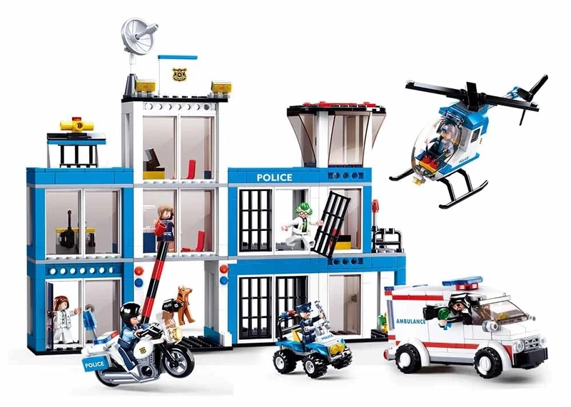 Sluban bouwspeelgoed Politiebureau (1 TOYS)