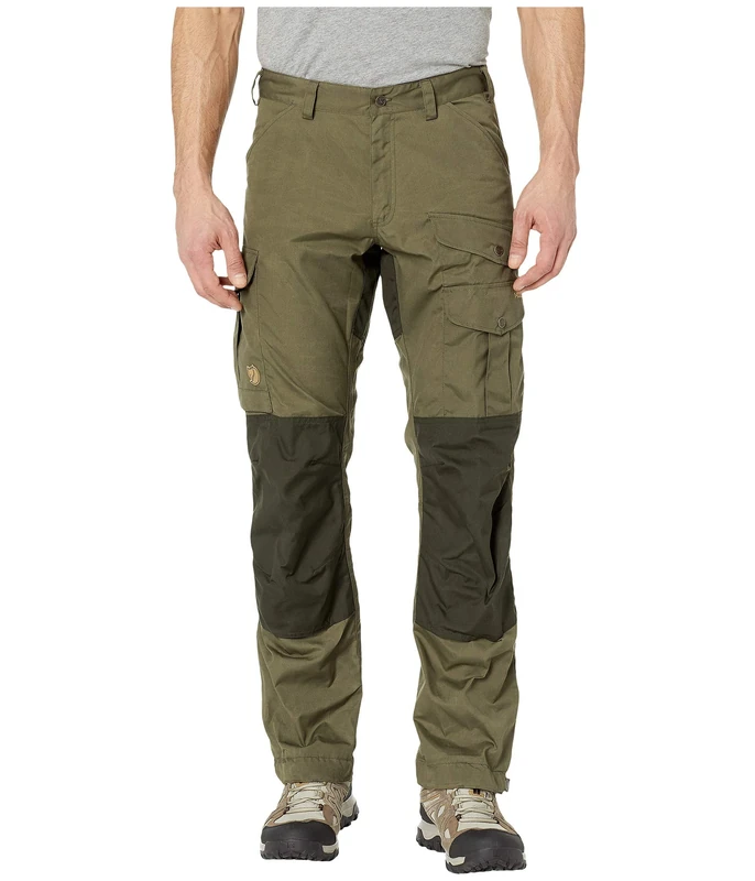 FJALLRAVEN Men's Vidda Pro Trousers Regular M Trousers, Laurel Green / Deep Forest, 56