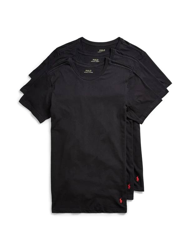 Polo Ralph Lauren Slim Fit Wicking Crew Undershirts - 3-Pack