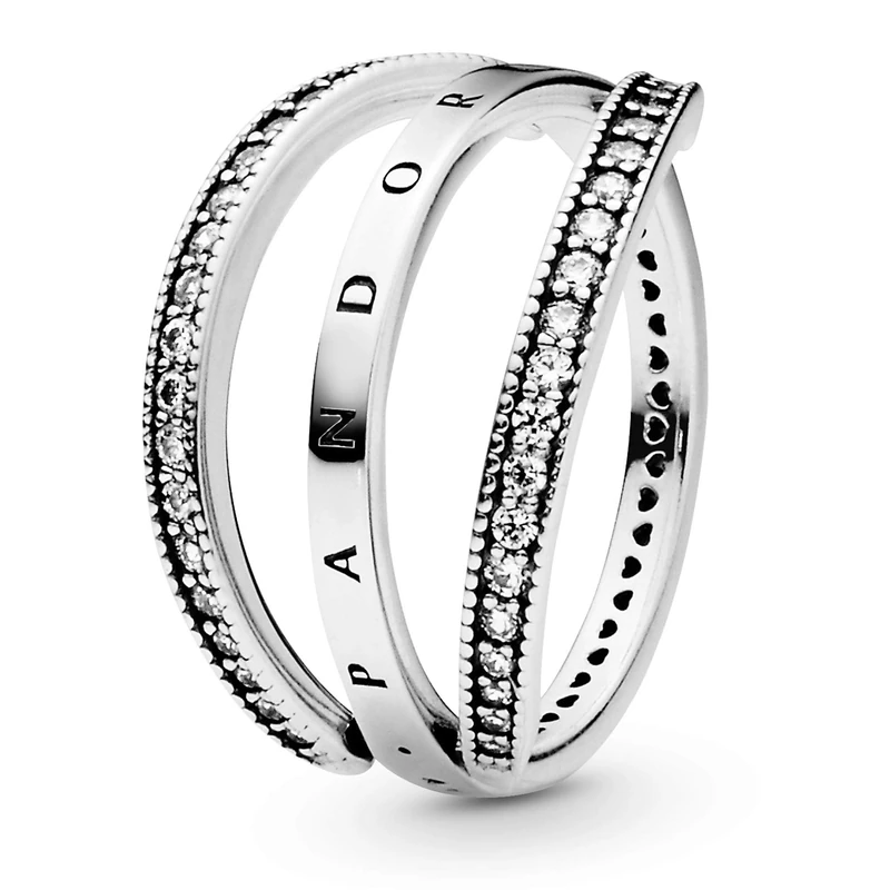 Pandora Women Silver Statement Ring - 197404CZ-50