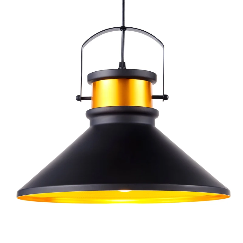 VERSANORA Teamson Home Pendant LED Light Black Modern Hanging Ceiling Lighting VN-L00036-UK