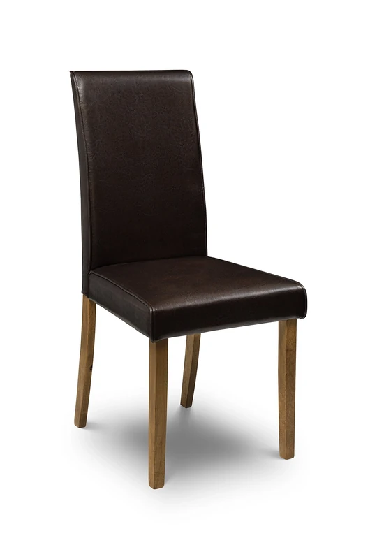 Julian Bowen Set Of 2 Hudson Chairs - Brown Dining