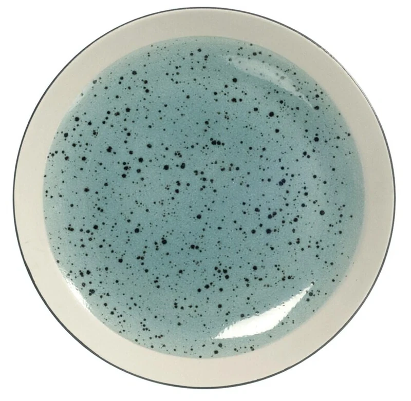 H&H 817991 Set of 6 Dinner Plates, 26.5 cm, Blue