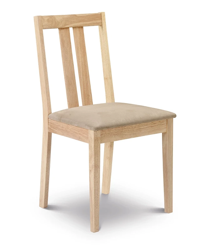 Julian Bowen set of 4 Rufford Dining Chairs, Natural
