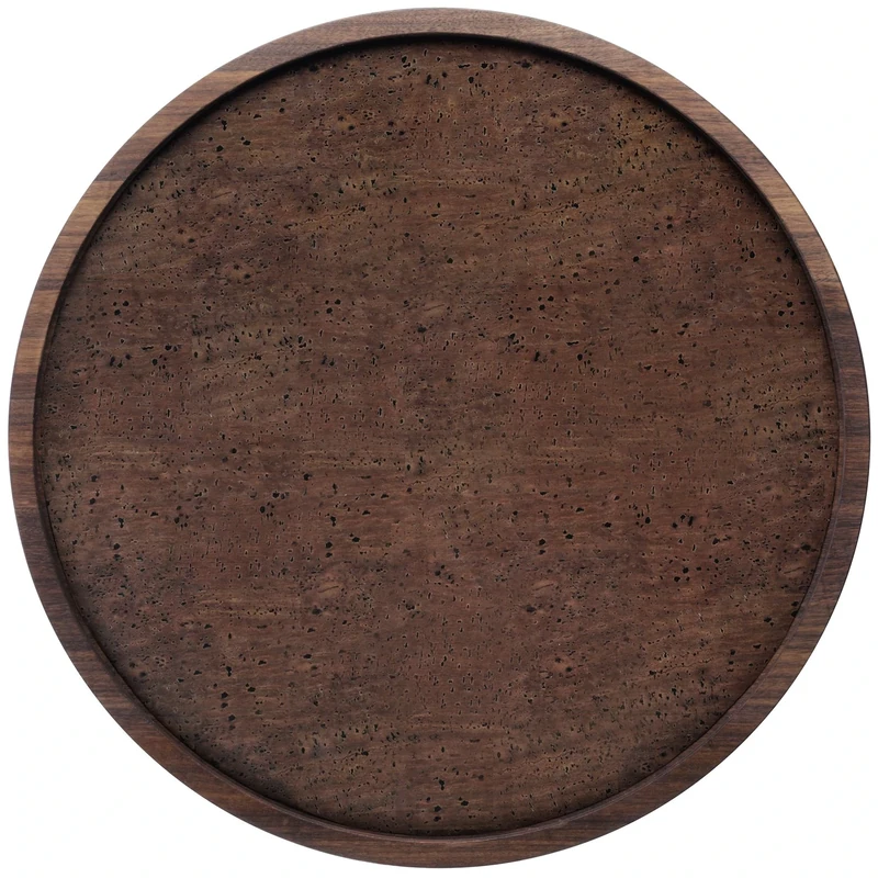 LSA International Serving Tray, Walnut, Ø40cm