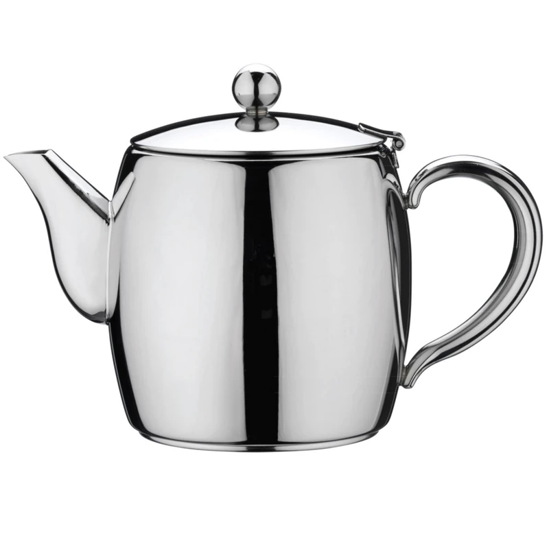 Café Stal Bellux Deluxe Tea Pot 7 Cups / 1400ml / 1.4 litres / 48oz – Premium 18/10 Stainless Steel Mirror Polished Finish Tea Pot – Heat Resistant Handles, Drip-Free Spout & Hinged Lid - Image 1