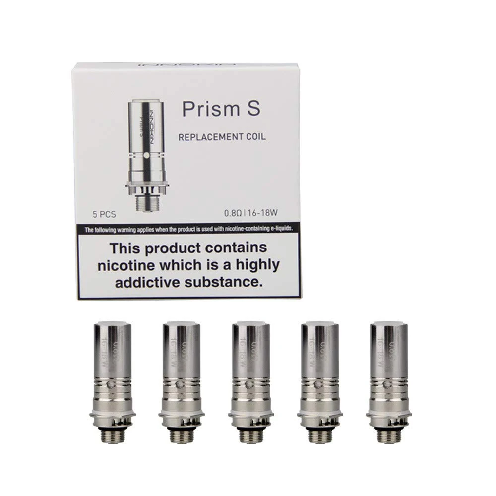 INNOKIN Prism S Replacement Coils 0.8 ohm T20S Tank Coils, Prism T20S Tank, Endura T20-S Kit, EZ.WATT Vaporizer Kit, Pack of 5, No Nicotine