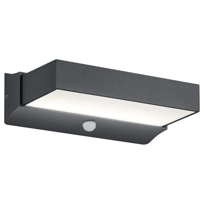 Trio Leuchten Cuando Outdoor Wall Light Aluminium 11 W Anthracite, Aluminium Acrylic, Charcoal 11W 230V