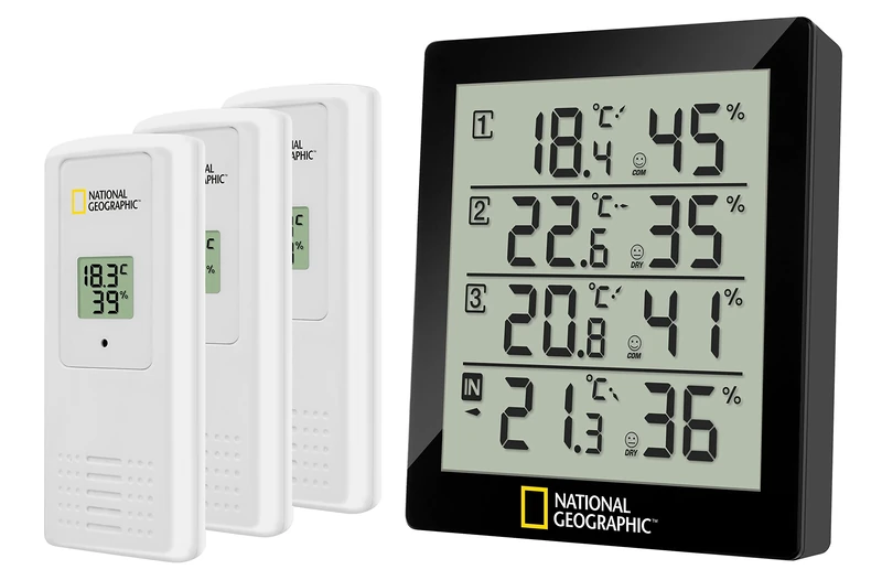 National Geographic Weather Station with 4 Measuring Locations