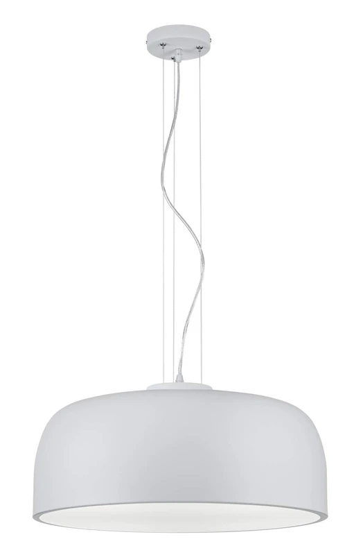 Trio Leuchten Baron 309800431 Pendant Light, Metal, Matt White, 309800432