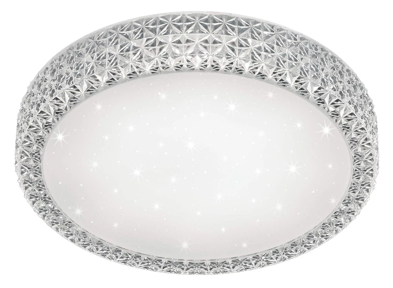 Reality Leuchten Pegasus Ceiling Light, Acrylic, 27 W, White - Image 1