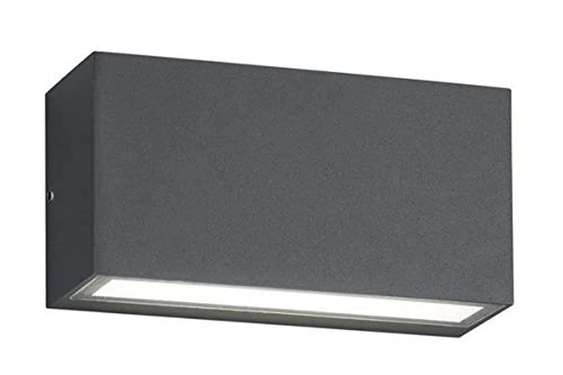 Trio Leuchten Trent Outdoor Wall Light Aluminium 10 W, Aluminium Acrylic, Charcoal 10W 230V