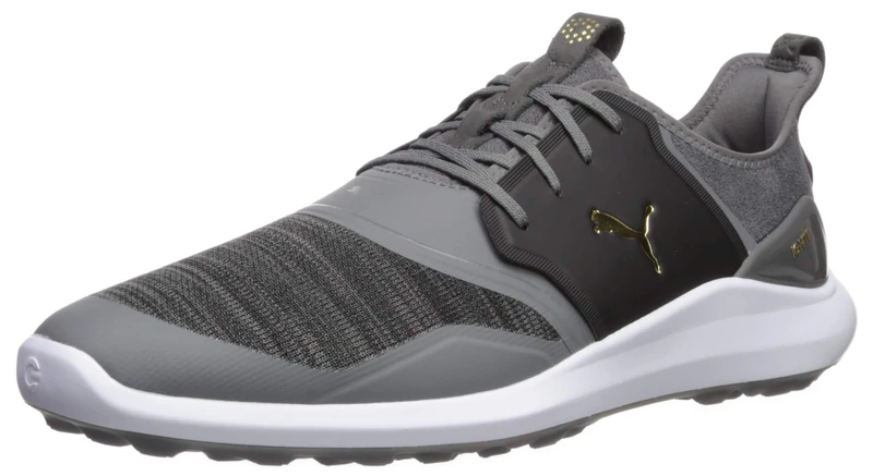 Puma Men's Ignite Nxt Lace Golf Shoe, Quiet Shade Team Gold Black, 7.5 UK