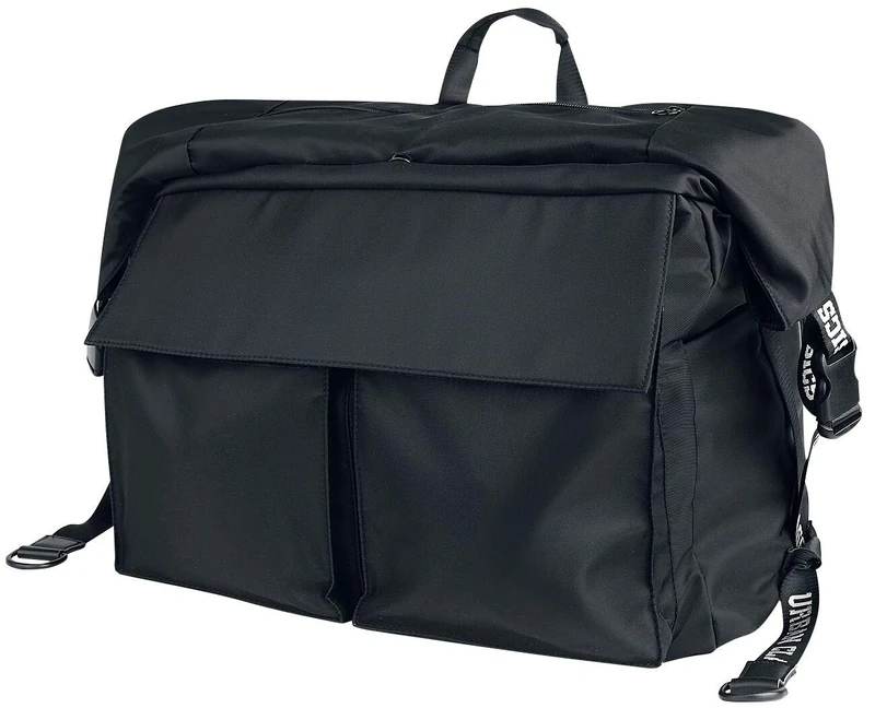 Urban Classics Nylon XXL Traveller Bag Travel Duffle, 59 cm, 22 liters, Black (Blk)