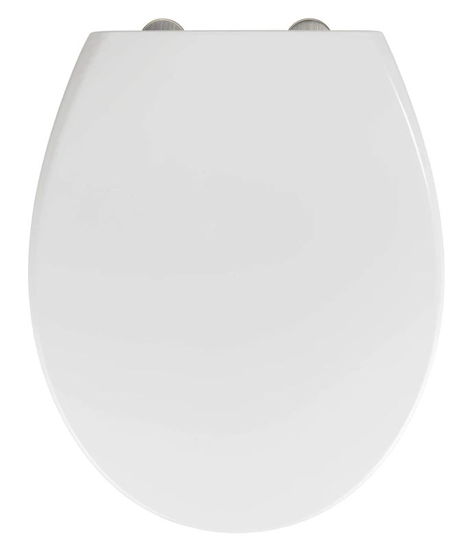 WENKO 22973100 Toilet seat Delos Family white - 2 in 1 toilet seat for children and adults with soft-closing mechanism, Duroplast, 37.5 x 44.5 cm, White