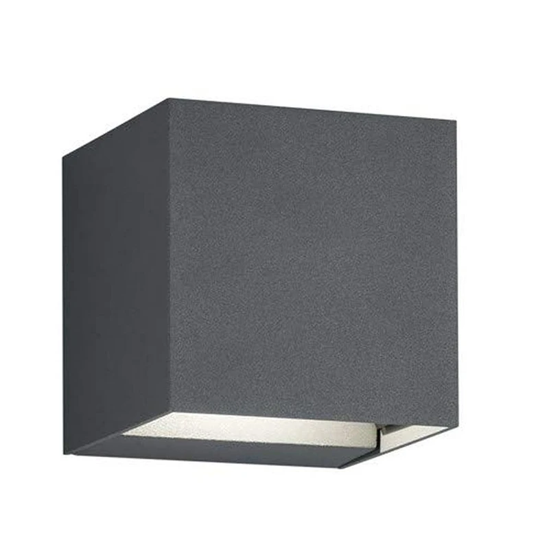 Trio Leuchten Adaja Outdoor Wall Light, Aluminium, 3 W, Aluminium, Charcoal