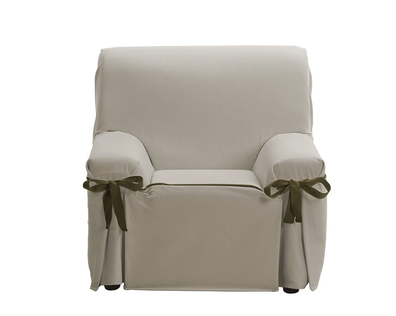 Martina Home Riga Sofa Cover with Bows 1 Space Linen