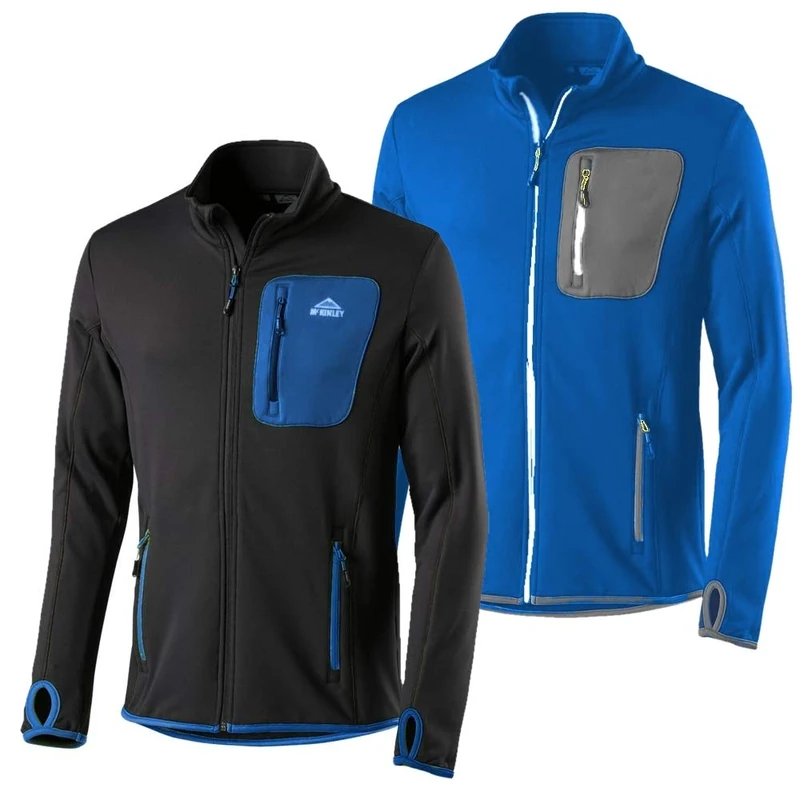Mckinley Men Induvik Ux Jacket - Black/Royal, Small