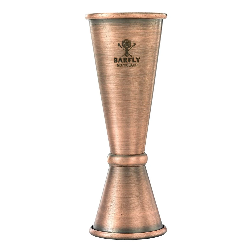 Barfly M37005ACP Japanese Style Jigger, Antique Copper, 1 oz x 2 oz