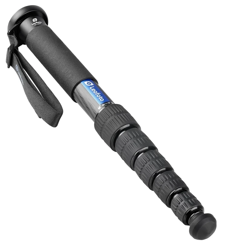 Leofoto - Carbon Monopod - Heavy Work - Weight Capacity: 15 kg - Max. Height: 155 cm (without Ball Head) - Six Extend Sections - MP-326C - Image 1