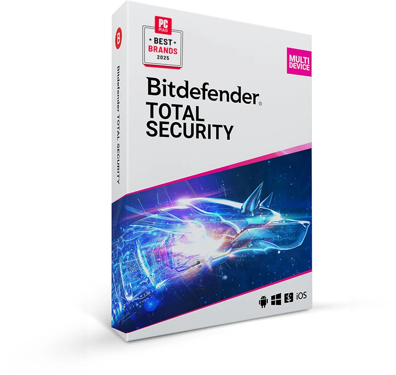 Bitdefender Total Security 2022 - 5 Devices - 2 Year Subscription