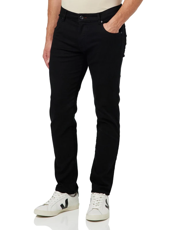 bugatti Men's Loose Fit Jeans, Black, 31W / 34L