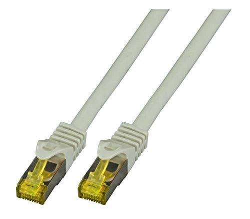 EFB-Elektronik RJ45 Patch Cable S/FTP, Cat.6A, LSZH, Cat.7 Raw Cable, 15 m, Grey