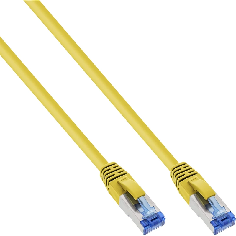 InLine 76820Y Patch Cable S/FTP (Pimf) Cat.6A 500 MHz Halogen-Free Copper 20 m Yellow