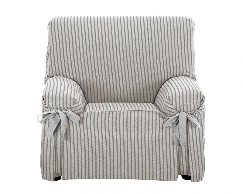 Martina Home Milan Sofa Cover with Bows 1 places 1 Space grey