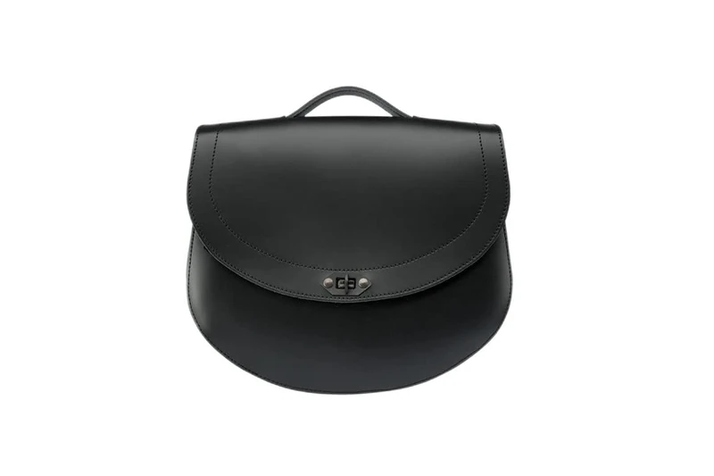 Customaccess Leather Saddlebag Left Side Customacces HD AP0009N model Black, Size
