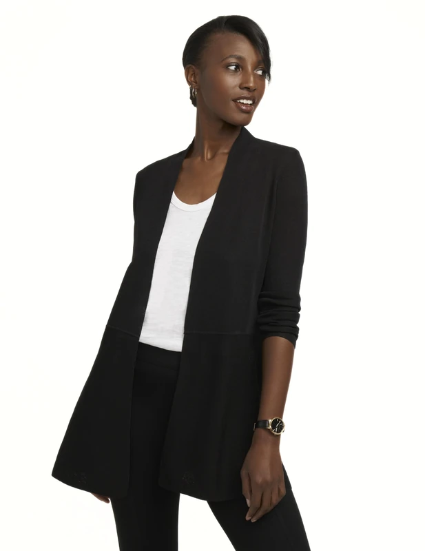 Anne Klein Women's Long Cardigan Sweater, Anne Black, M