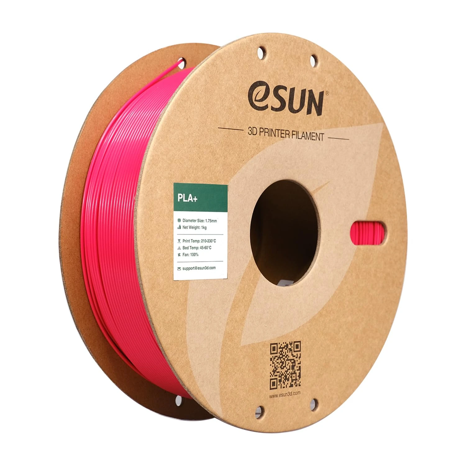 eSUN PLA+ Filament 1.75mm, Enhanced Toughness 3D Printer Filament PLA Plus, Dimensional Accuracy +/- 0.03mm, 1KG Spool (2.2 LBS) 3D Printing Filament for 3D Printers, Magenta