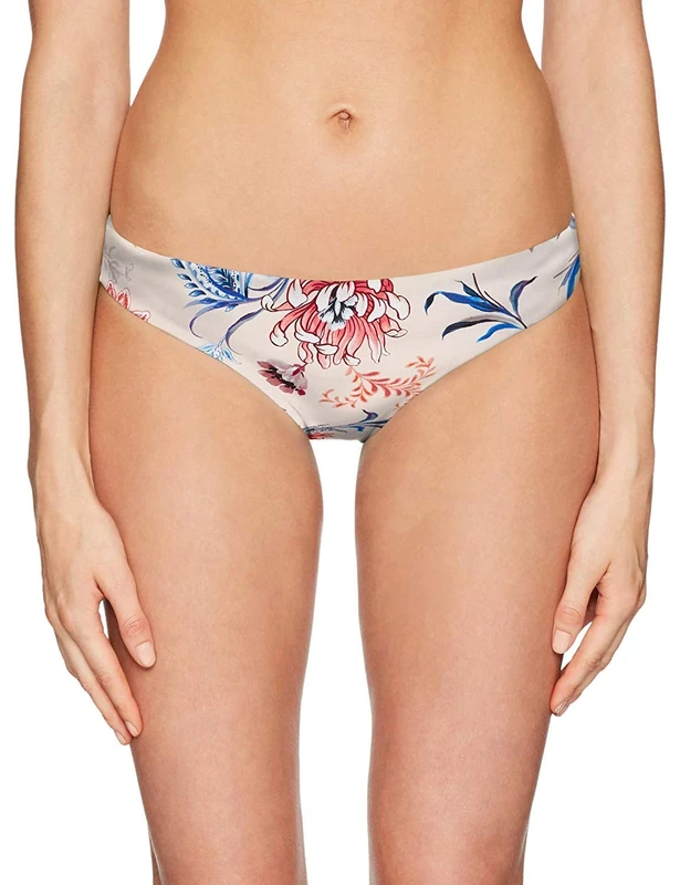 SEAFOLLY Women's Hipster Bikini Bottom Swimsuit, Water Garden Petal, 6